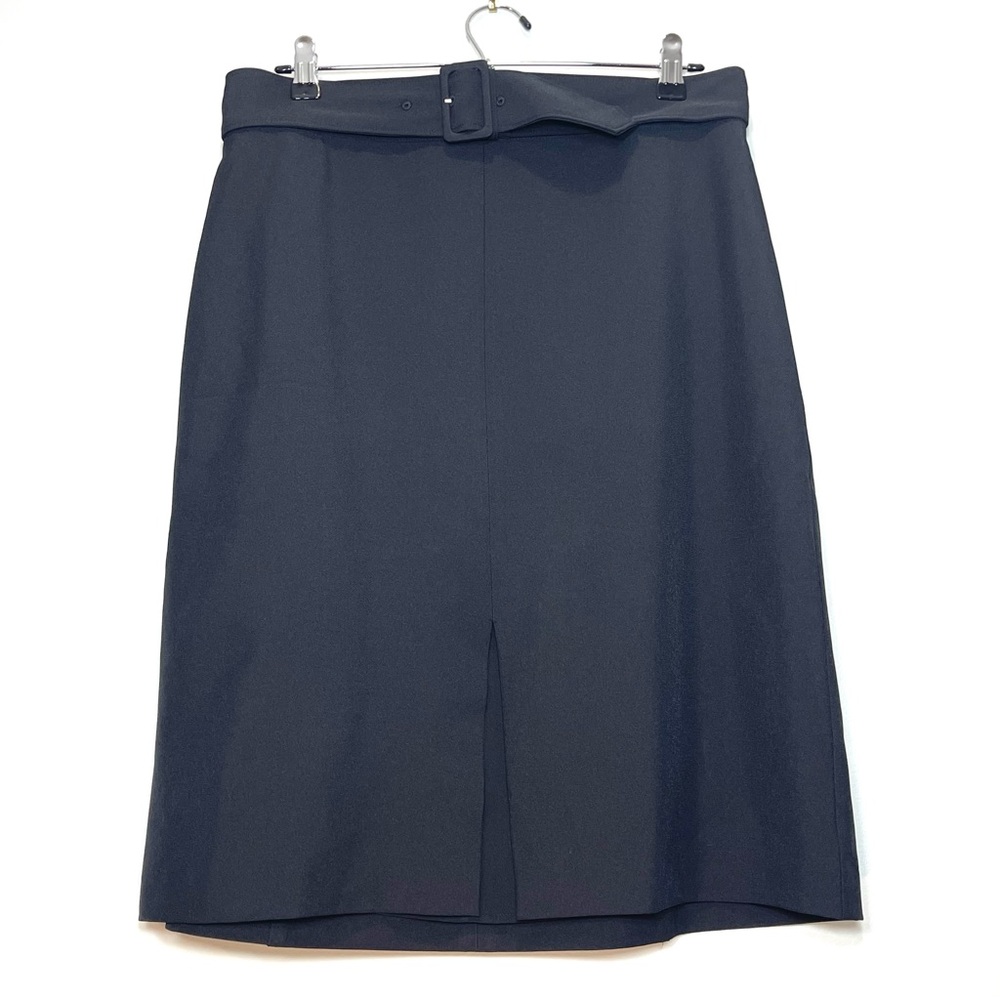 NWT BANANA REPUBLIC Women's Black Straight Lined Belted Skirt Size 10 Petite